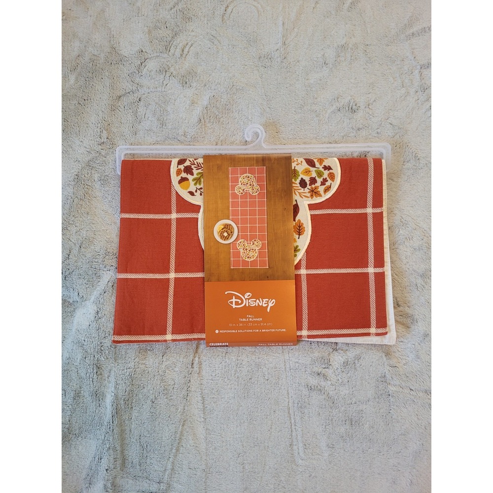 Mickey Mouse Disney Fall Autumn 13x36 Inch Table Runner Kitchen Dining Decor